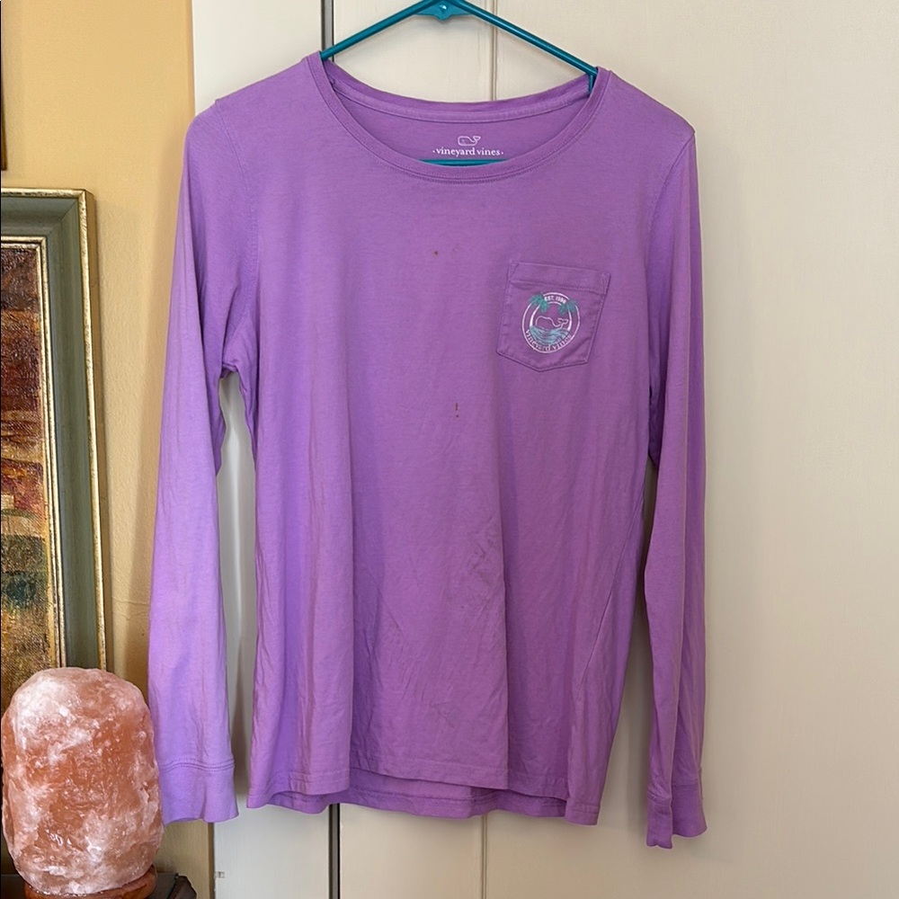 Vineyard Vines Purple Long Sleeve Tee